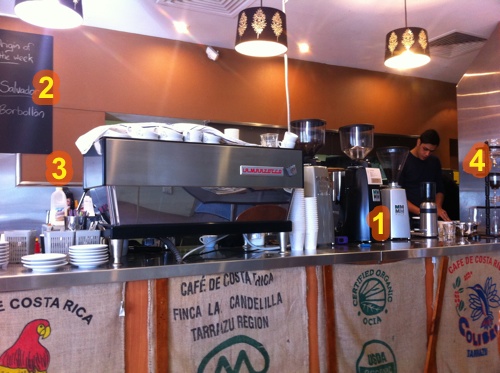 Paradiso Espresso Bar Cafe, Neutral Bay – four grinders!